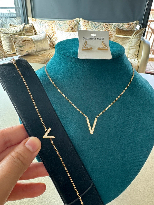 Magnifique Ensemble collier boucles et gourmette