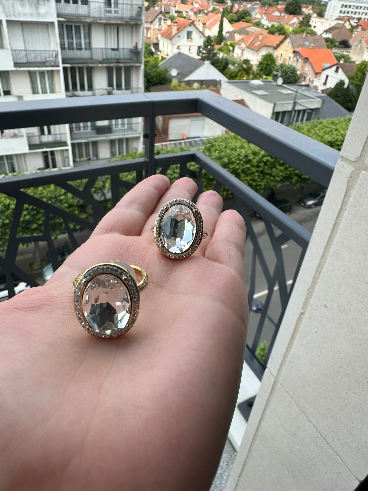 Bague très chic en acier inoxydable